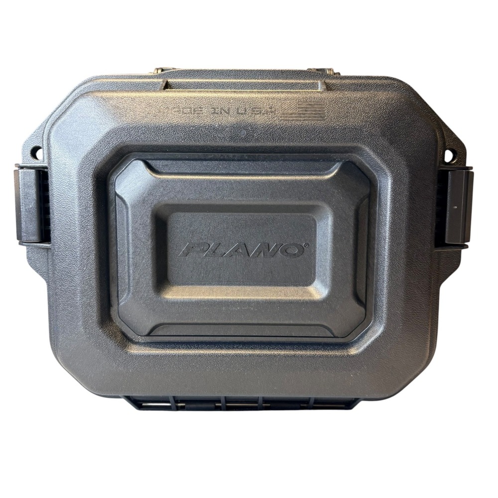 Plano PLA118MD All Weather Hard Shell Storage Case Black Foam Lined Made in USA